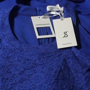 Blue Brides Maid Dress New With Tags Jasambac Nice Lot 4